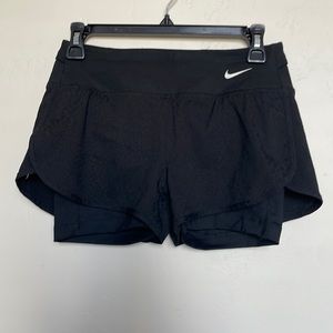 Nike dri-fit cheetah shorts with spandex